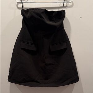 Elegant Black Strapless Dress